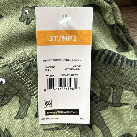 ••TODDLER BOY DINOSAUR HOODIE•• - Picture 4 of 7